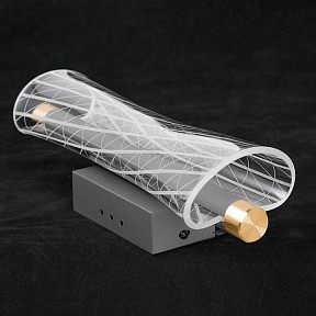 Накладной светильник Lussole Calvert золото арт. LSP-7369