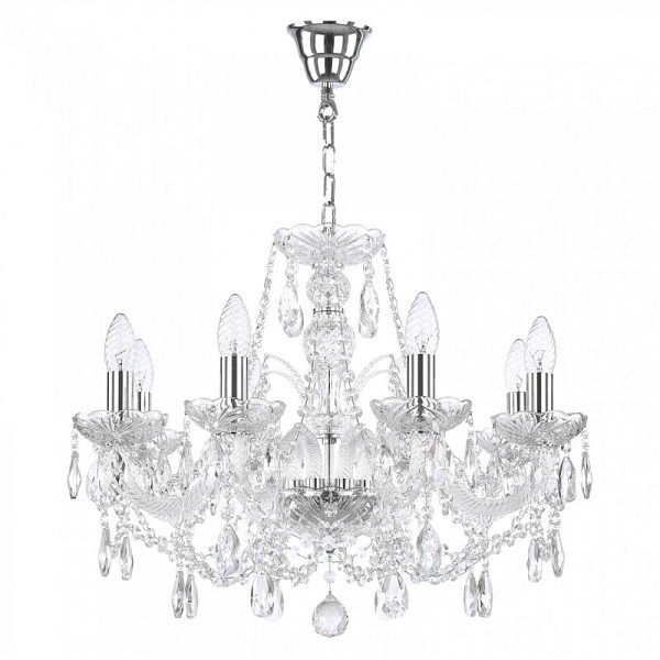 Подвесная люстра Bohemia Ivele Crystal 105 никель арт. 105/8/195 Ni