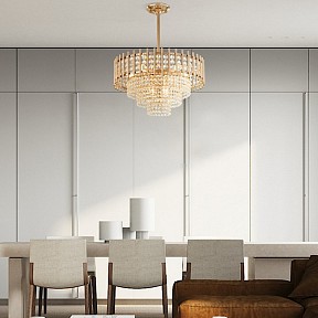 Люстра на штанге Arte Milano Sorrento-6109 золото арт. 376109/7/300/490 GD
