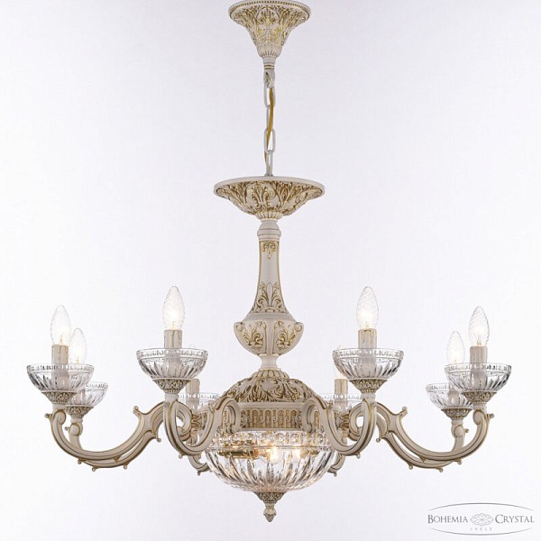 Подвесная люстра Bohemia Ivele Crystal AL7801 белый арт. AL78101P/8/250 WMG P Clear/M-1G