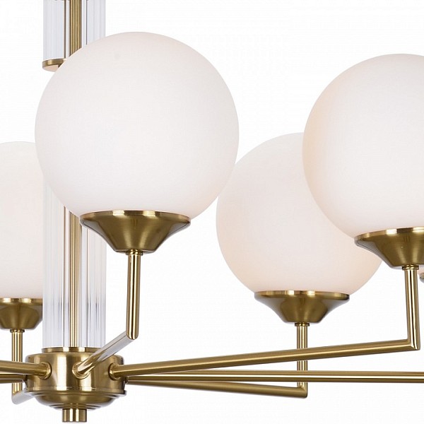Подвесная люстра ILLUMICO IL5196 золото арт. IL5196-8PLS-24 HIGHBALL