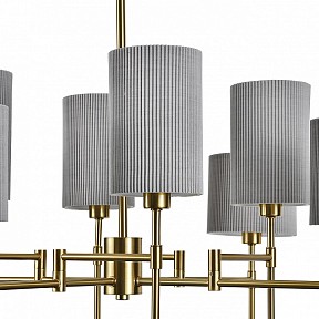 Люстра на штанге Indigo Plisse бронза арт. 13033/8R Brass