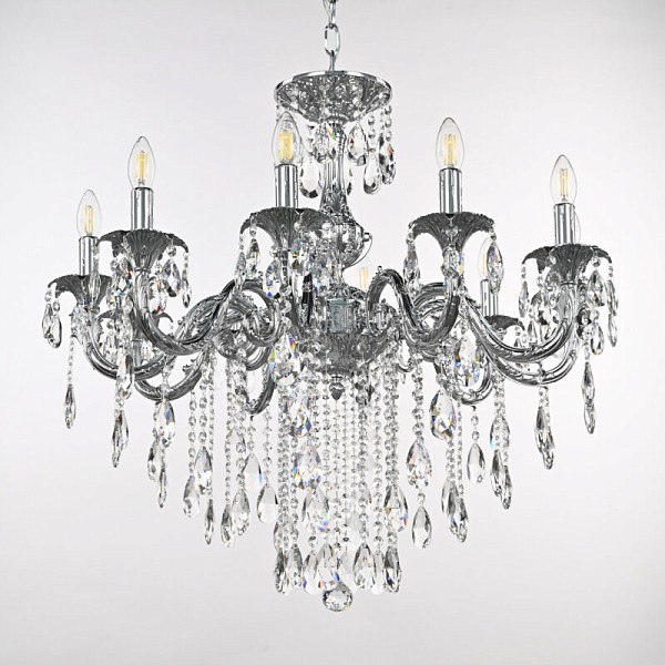 Подвесная люстра Bohemia Ivele Crystal AL7901 никель арт. AL79101/10/250 B Ni
