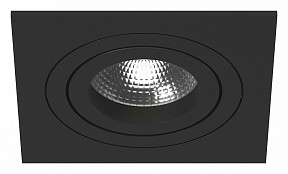 Встраиваемый светильник Lightstar Intero 16 quadro черный арт. i51707