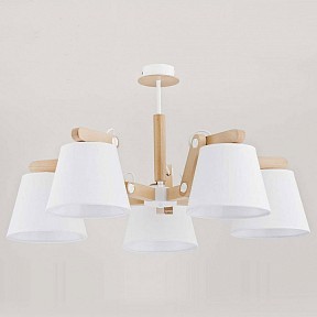 Люстра на штанге Alfa Joga White R коричневый арт. 23975