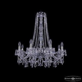 Подвесная люстра Bohemia Ivele Crystal 1403 никель арт. 1403/8/240/h-76 Ni