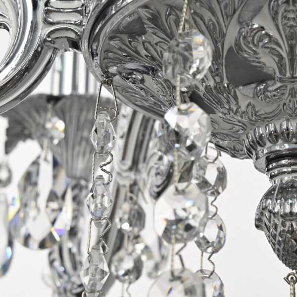 Подвесная люстра Bohemia Ivele Crystal AL7901 никель арт. AL79101/6/175 B NW