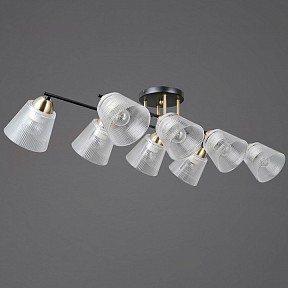 Люстра на штанге ILLUMICO IL0845 золото арт. IL0845-8CSQ-25BKAB ELITE