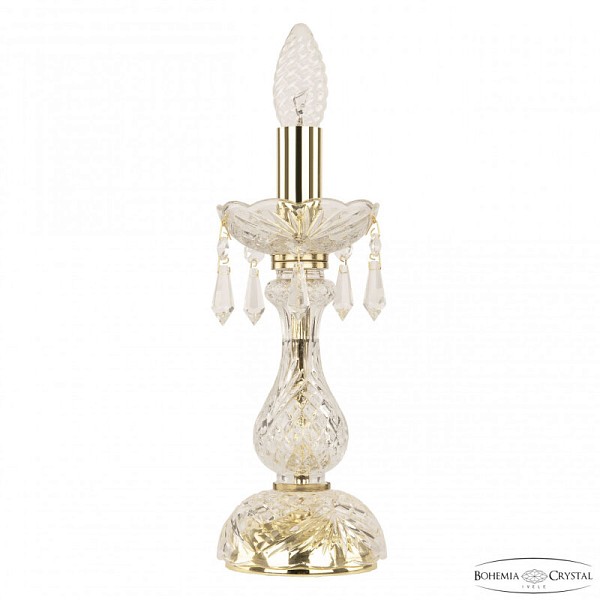 Настольная лампа декоративная Bohemia Ivele Crystal 104 золото арт. 104L/1-27 G