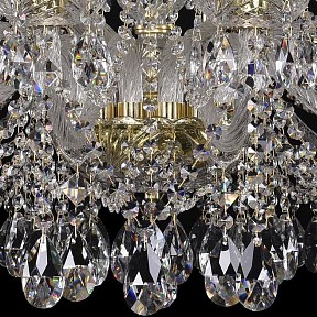 Подвесная люстра Bohemia Ivele Crystal 1413 золото арт. 1413/16+8/360/G