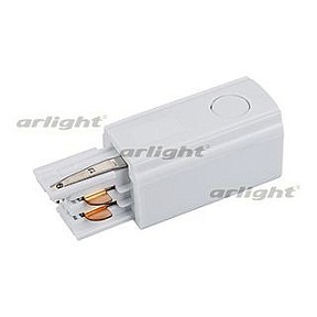 Соединитель для треков Arlight Lgd-4tr белый арт. Lgd-4TR-CON-POWER-R-WH (C)