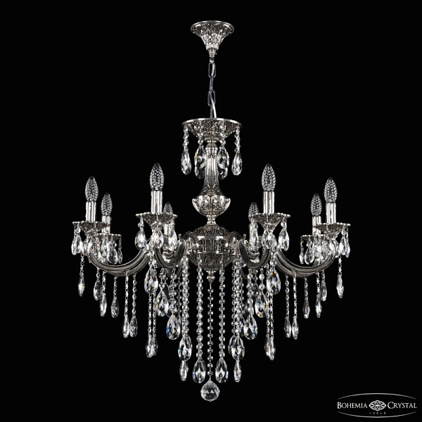 Подвесная люстра Bohemia Ivele Crystal AL7801 никель арт. AL78101/8/250 B NB