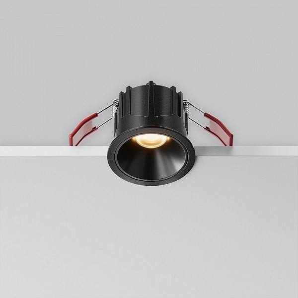 Встраиваемый светильник Maytoni Technical Alfa LED черный арт. DL043-01-10W2.7K-RD-B