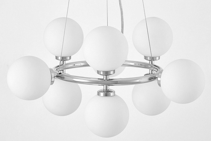 Подвесная люстра LUMINA DECO MARSIADA хром арт. LDP 6033-9 CHR