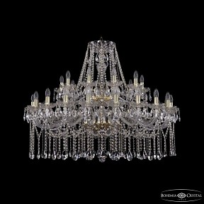 Подвесная люстра Bohemia Ivele Crystal 1413 золото арт. 1413/20+10/400/2d G