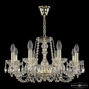 Подвесная люстра Bohemia Ivele Crystal 119 золото арт. 119/8/200 G