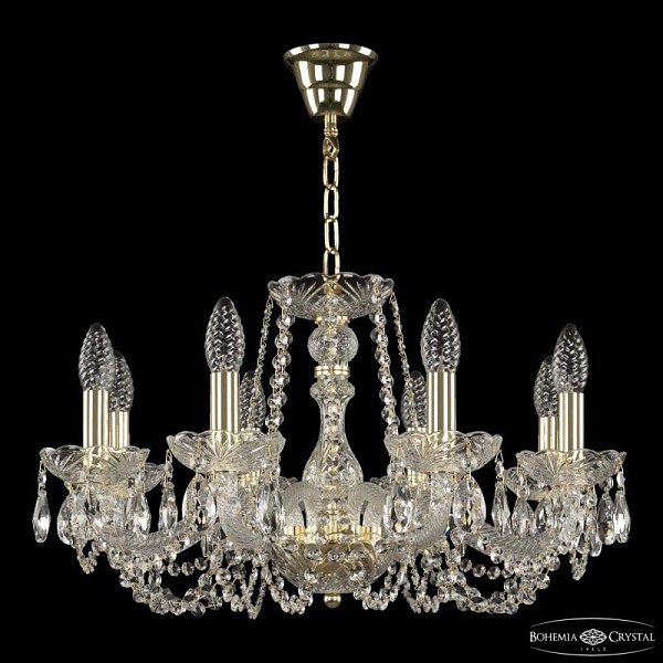 Подвесная люстра Bohemia Ivele Crystal 119 золото арт. 119/8/200 G