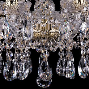 Подвесная люстра Bohemia Ivele Crystal 1413 золото арт. 1413/8/165/G/Tube