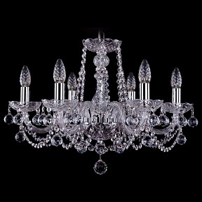 Подвесная люстра Bohemia Ivele Crystal 1402 никель арт. 1402/6/195/Ni/Balls