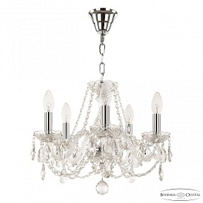 Подвесная люстра Bohemia Ivele Crystal 101 никель арт. 101/5/141 Ni