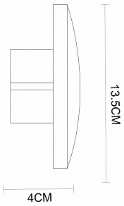Накладной светильник Arte Lamp Nimbo белый арт. A1506AP-1WH