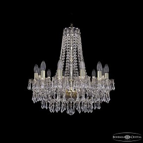 Подвесная люстра Bohemia Ivele Crystal 1403 золото арт. 1403/12/195/h-60 G