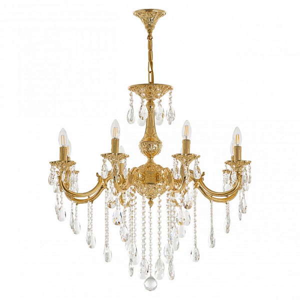 Подвесная люстра Bohemia Ivele Crystal AL7801 золото арт. AL78101/8/250 B G