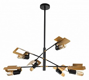 Люстра на штанге Indigo Severo черный арт. 10004/6R Black
