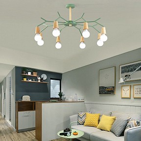 Люстра на штанге Imperiumloft LES COLOR зеленый арт. ﻿lesc_01