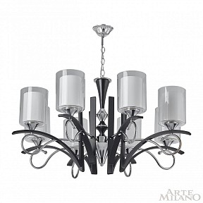 Подвесная люстра Arte Milano Florentia-9167 никель арт. 309167/8 Bk/Ni