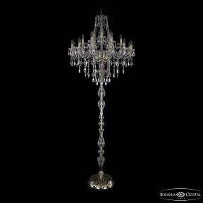 Торшер Bohemia Ivele Crystal 1415 золото арт. 1415T1/12+6+3/300-225 G