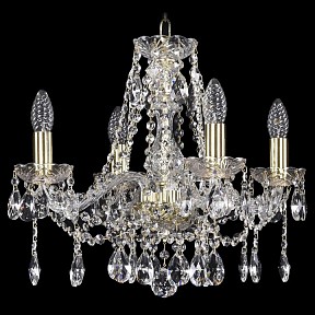 Подвесная люстра Bohemia Ivele Crystal 1413 золото арт. 1413/4/165/G