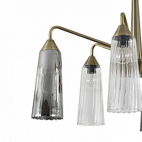 Люстра на штанге Indigo Campana коричневый арт. 13028/6R Brass