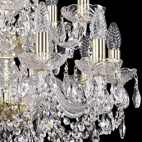 Подвесная люстра Bohemia Ivele Crystal 1402 золото арт. 1402/10+5/195/2d/G