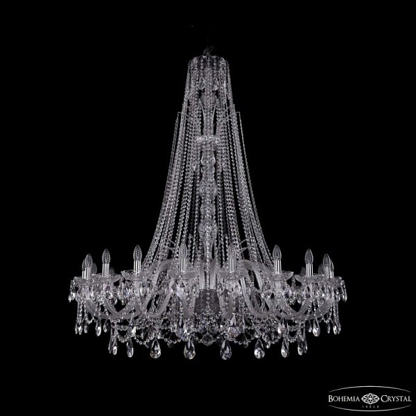 Подвесная люстра Bohemia Ivele Crystal 1411 никель арт. 1411/20/460/XL-154 Ni