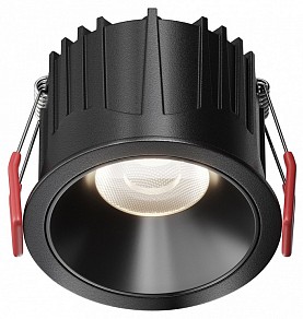 Встраиваемый светильник Maytoni Alfa LED черный арт. DL043-01-15W4K-RD-B-1