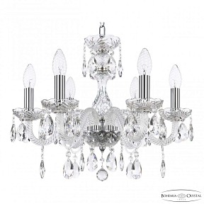 Подвесная люстра Bohemia Ivele Crystal 117 никель арт. 117/6/165 Ni