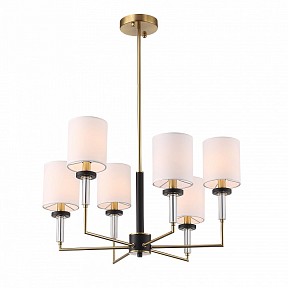 Люстра на штанге ST-Luce BLACK+BRASS латунь арт. SL1404.303.06