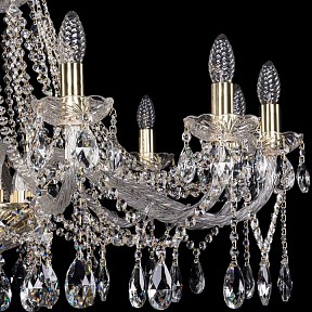 Подвесная люстра Bohemia Ivele Crystal 1413 золото арт. 1413/12/360/G