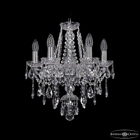 Подвесная люстра Bohemia Ivele Crystal 1415 никель арт. 1415/6/141 Ni