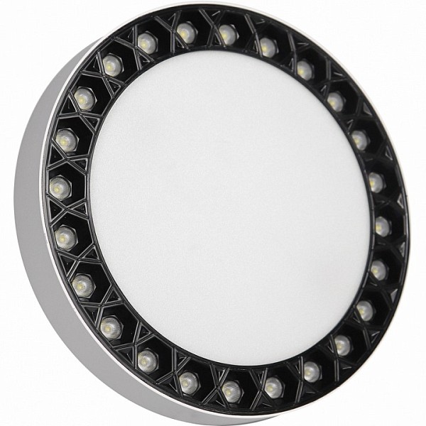 Накладной светильник iLedex Technical Mercury черный арт. 5552-24W-D165-3/4K-WH+BK
