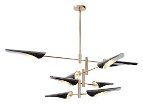 Люстра на штанге Inodesign Beam золото арт. INO_Beam Black 54.428