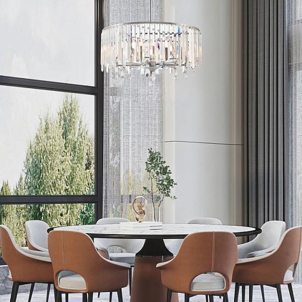 Люстра на штанге Arte Milano Sorrento-2509 хром арт. 372509/8/250/590 CR