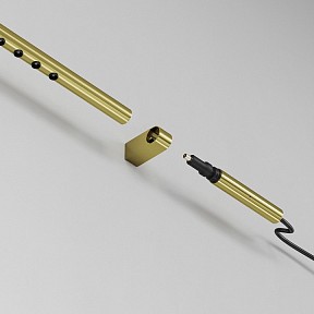 Заглушка для треков Maytoni Technical Accessories for system Axity латунь арт. CA002PI-BS