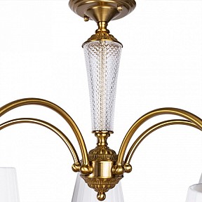 Люстра на штанге Arte Lamp Gracie коричневый арт. A7301PL-5PB