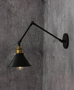Бра LUMINA DECO Gubi черный арт. LDW B005-2 BK