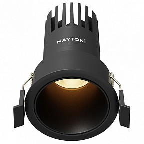 Встраиваемый светильник Maytoni Dip черный арт. DL116-10W-2.7K-B