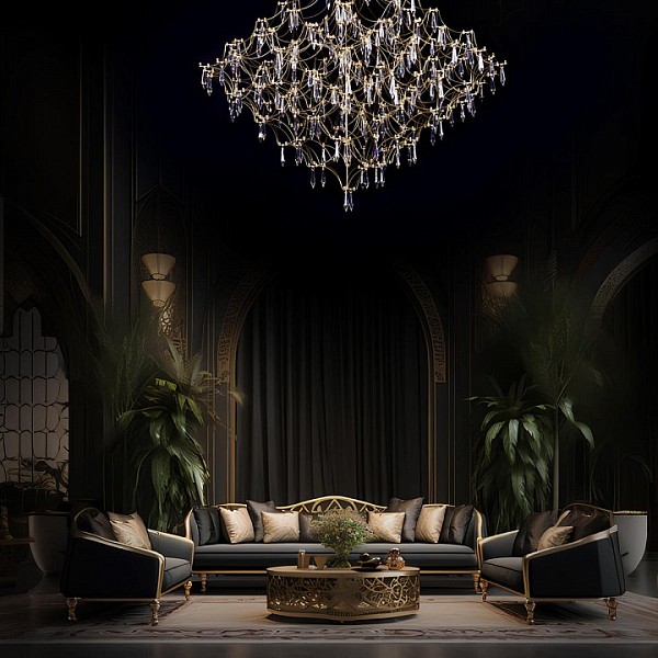 Подвесная люстра Loft it Mira желтый арт. 10259/1000 Gold Asfour