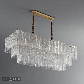 Подвесная люстра iLamp Manhattan латунь арт. P6315-1200 BR