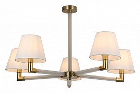 Люстра на штанге ILLUMICO BRASS белый арт. IL0501-5P-79 BRASS